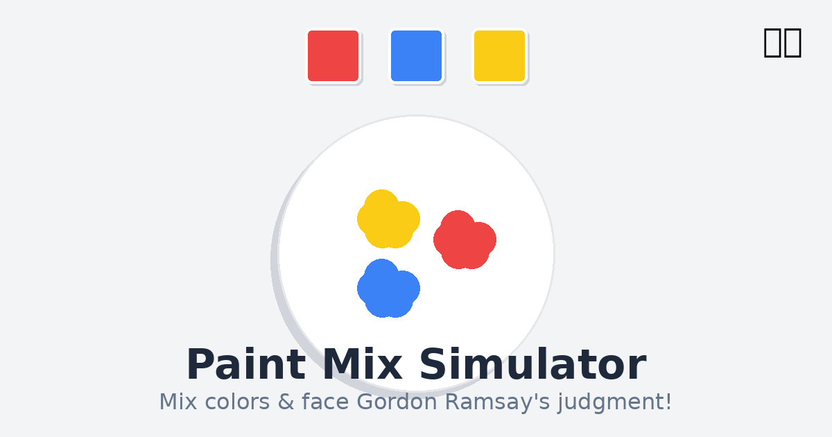 Paint Mix Simulator: A Colorful Chaos